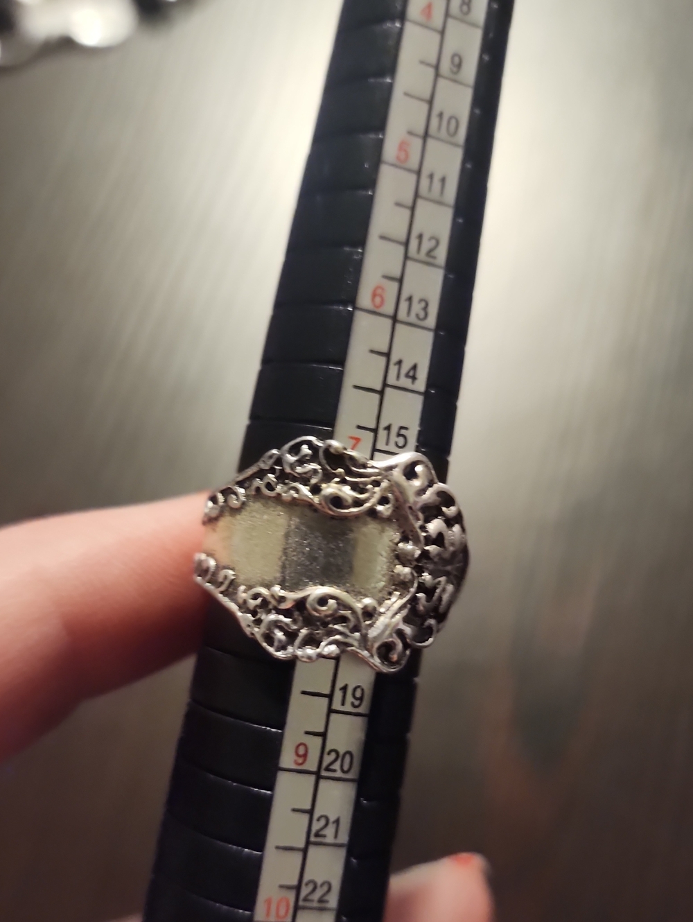 Ornate Filigree Silver-Tone Statement Ring - Women's Jewelry